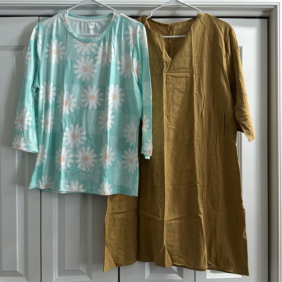 Tops - 2 large womens dress and top!  Both in great condition never worn!